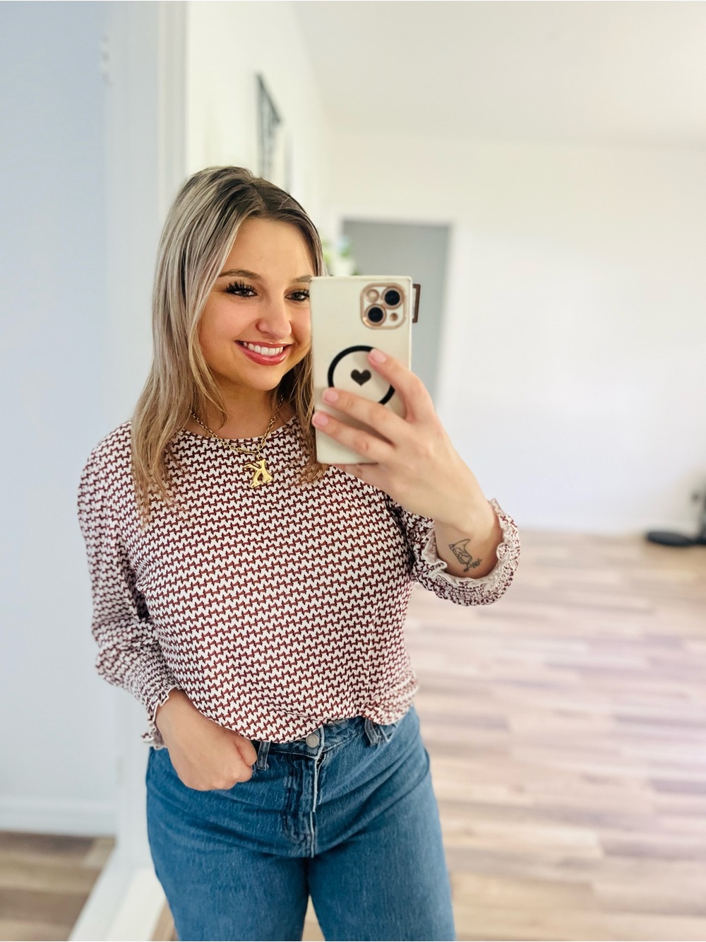 NWT XIEERDUO pattern shirt